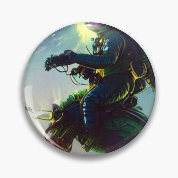 Item preview, Astronaut Riding a Robotic Dog designed and sold by Space-Wear.