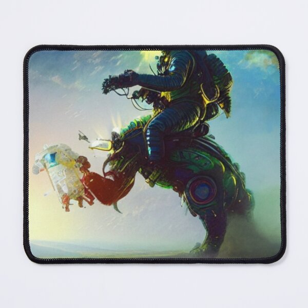 Item preview, Astronaut Riding a Robotic Dog designed and sold by Space-Wear.