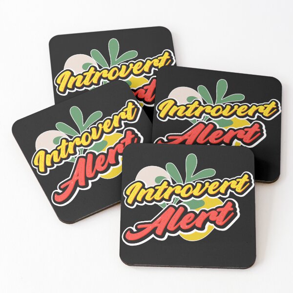 Item preview, Introvert Alert designed and sold by CraftyArk.