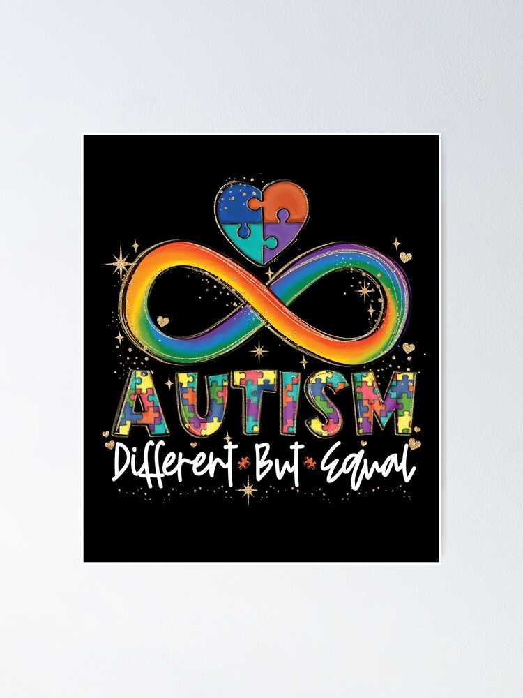 Different But Equal Autism Awareness Month | Poster
