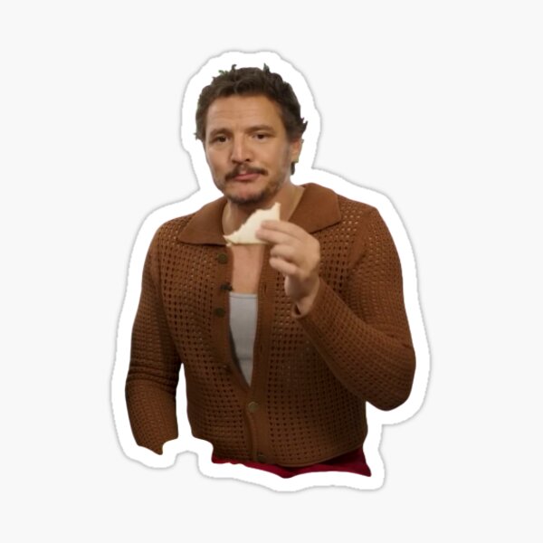 Item preview, Pedro Pascal eating meme designed and sold by jas-nas.