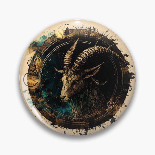 Item preview, Steampunk Astrology (Capricorn) #3 - Sticker and T-Shirt Design designed and sold by MindAsylum.