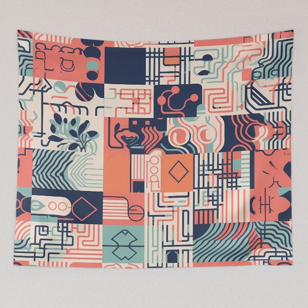 Item preview, Abstract way of thinking - Abstract Mindset Seamless Pattern designed and sold by nelloryn.