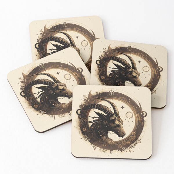 Item preview, Steampunk Astrology (Capricorn) #4 - Sticker and T-Shirt Design designed and sold by MindAsylum.