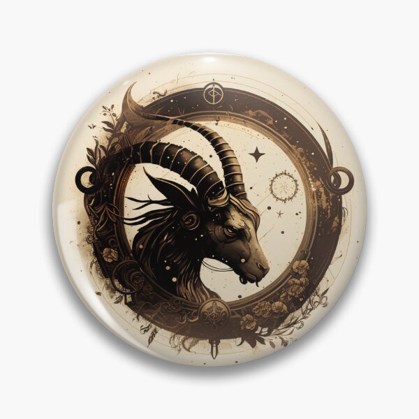 Item preview, Steampunk Astrology (Capricorn) #4 - Sticker and T-Shirt Design designed and sold by MindAsylum.