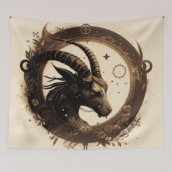 Item preview, Steampunk Astrology (Capricorn) #4 - Sticker and T-Shirt Design designed and sold by MindAsylum.
