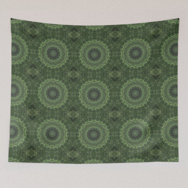Item preview, Mossy Aged Wood Texture Kaleidoscope Pattern 12 designed and sold by Swabcraft.