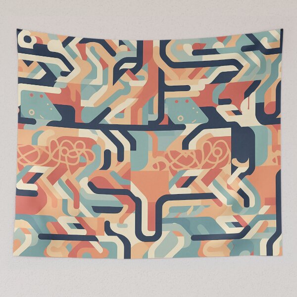 Item preview, Abstract outlook - Abstract Mindset Seamless Pattern designed and sold by nelloryn.