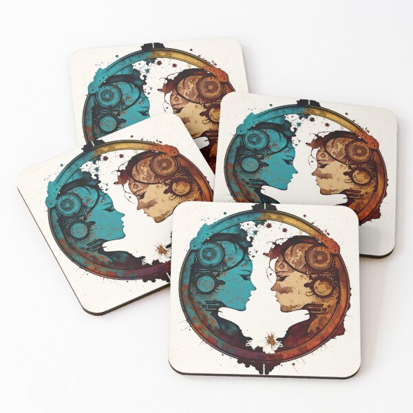 Item preview, Steampunk Astrology (Gemini) #5 - Sticker and T-Shirt Design designed and sold by MindAsylum.
