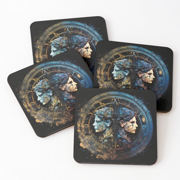 Item preview, Steampunk Astrology (Gemini) #6 - Sticker and T-Shirt Design designed and sold by MindAsylum.