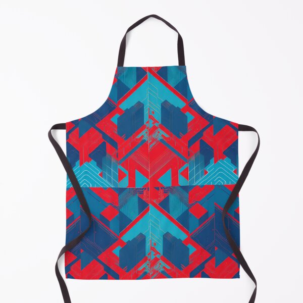 Item preview, Red and Blue Pattern Abstract designed and sold by Akashdigiart.