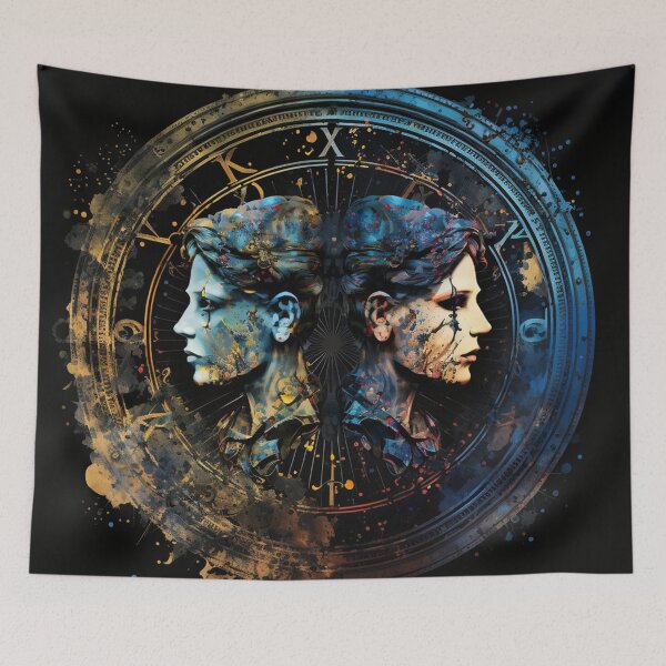 Item preview, Steampunk Astrology (Gemini) #6 - Sticker and T-Shirt Design designed and sold by MindAsylum.