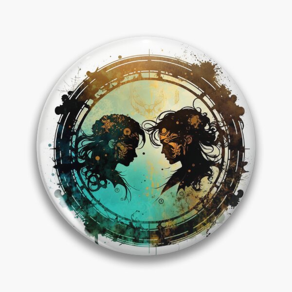 Item preview, Steampunk Astrology (Gemini) #7 - Sticker and T-Shirt Design designed and sold by MindAsylum.