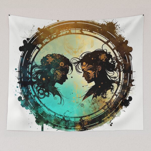 Item preview, Steampunk Astrology (Gemini) #7 - Sticker and T-Shirt Design designed and sold by MindAsylum.