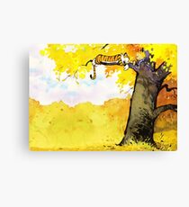 Calvin and Hobbes - Fall Break Canvas Print
