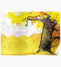 Calvin and Hobbes - Fall Break Poster