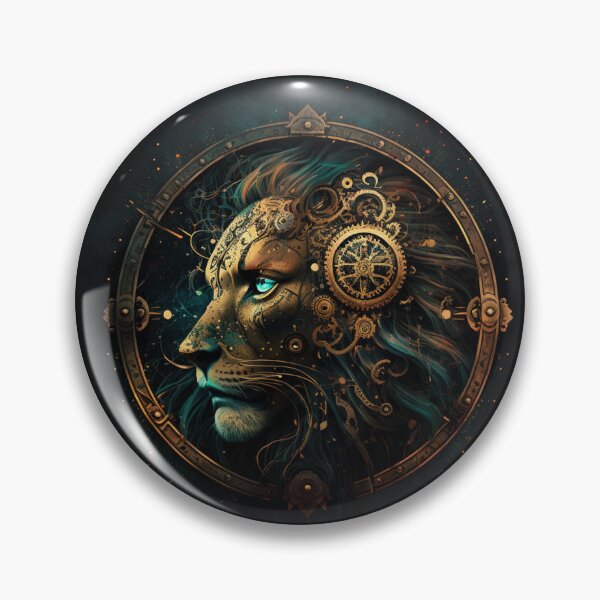 Item preview, Steampunk Astrology (Leo) #4 - Sticker and T-Shirt Design designed and sold by MindAsylum.