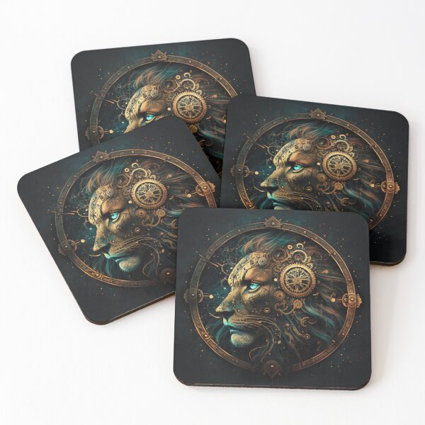 Item preview, Steampunk Astrology (Leo) #4 - Sticker and T-Shirt Design designed and sold by MindAsylum.