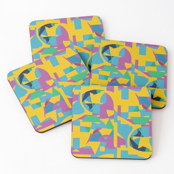 Item preview, Yellow, pink and Blue Pattern Abstract  designed and sold by Akashdigiart.
