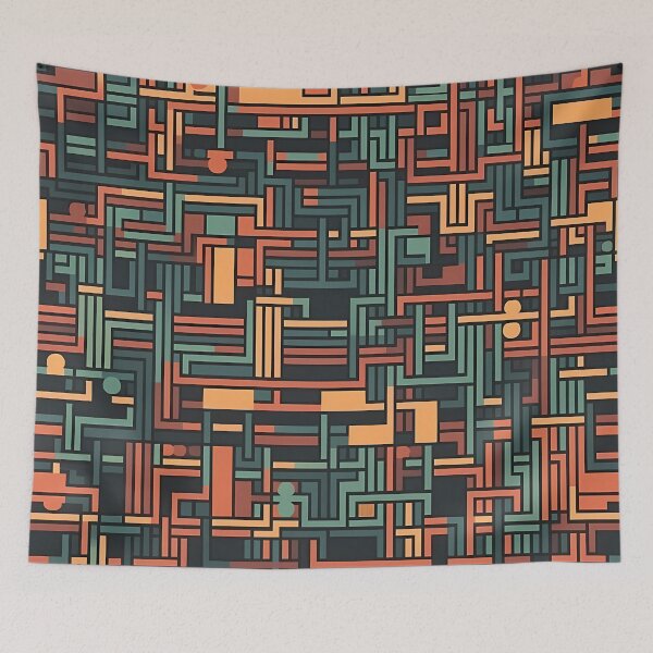 Item preview, Abstract reasoning - Abstract Mindset Seamless Pattern designed and sold by nelloryn.