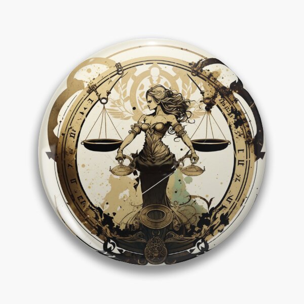 Item preview, Steampunk Astrology (Libra) #2 - Sticker and T-Shirt Design designed and sold by MindAsylum.
