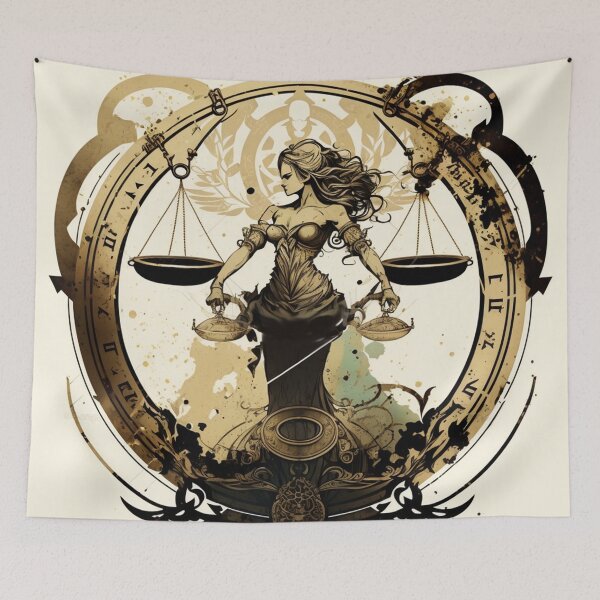 Item preview, Steampunk Astrology (Libra) #2 - Sticker and T-Shirt Design designed and sold by MindAsylum.