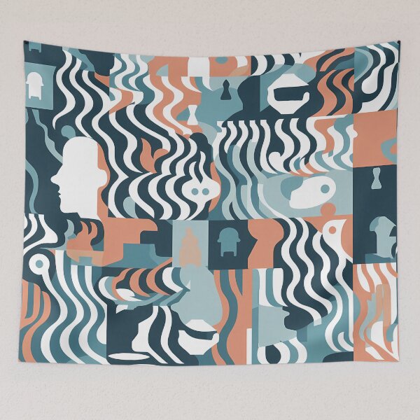 Item preview, Colorful ingenuity - Abstract Mindset Seamless Pattern designed and sold by nelloryn.