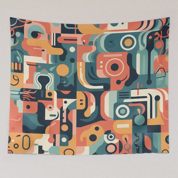 Item preview, Bright abstract consciousness - Abstract Mindset Seamless Pattern designed and sold by nelloryn.