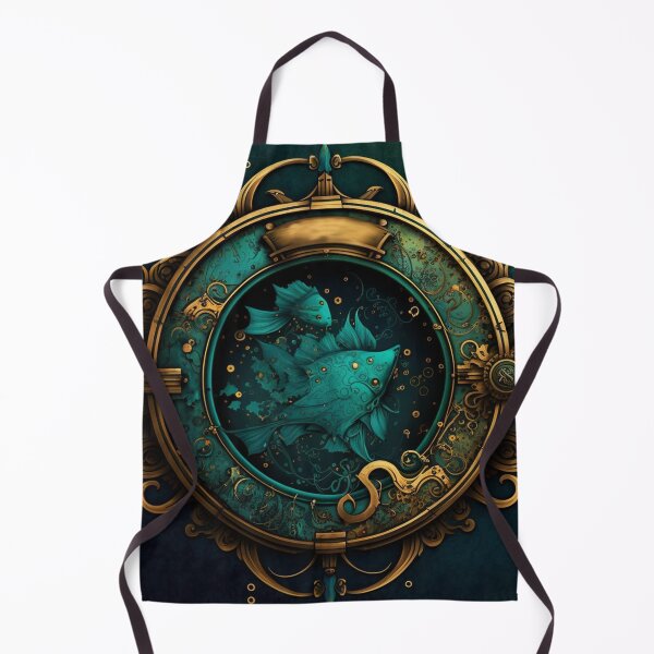 Item preview, Steampunk Astrology (Pisces) #3 - Sticker and T-Shirt Design designed and sold by MindAsylum.