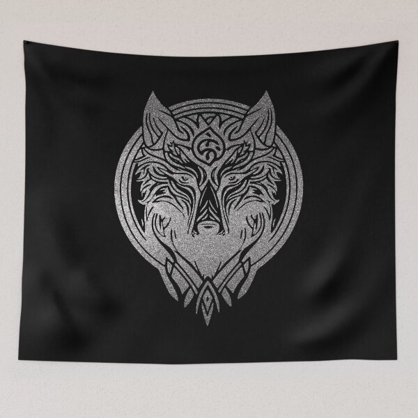 Item preview, Silver Celtic Wolf, Viking Wolf, Viking Fenrir designed and sold by amazinGraphic.