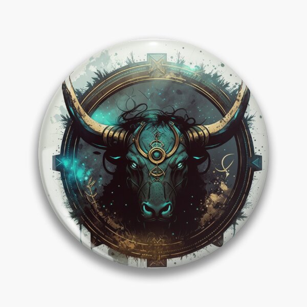 Item preview, Steampunk Astrology (Taurus) #3 - Sticker and T-Shirt Design designed and sold by MindAsylum.