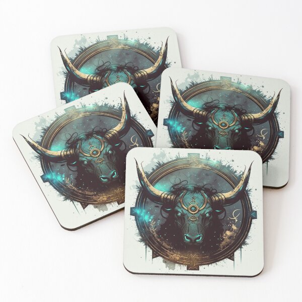 Item preview, Steampunk Astrology (Taurus) #3 - Sticker and T-Shirt Design designed and sold by MindAsylum.