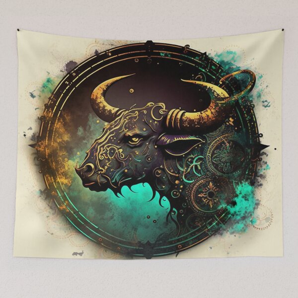 Item preview, Steampunk Astrology (Taurus) #4 - Sticker and T-Shirt Design designed and sold by MindAsylum.
