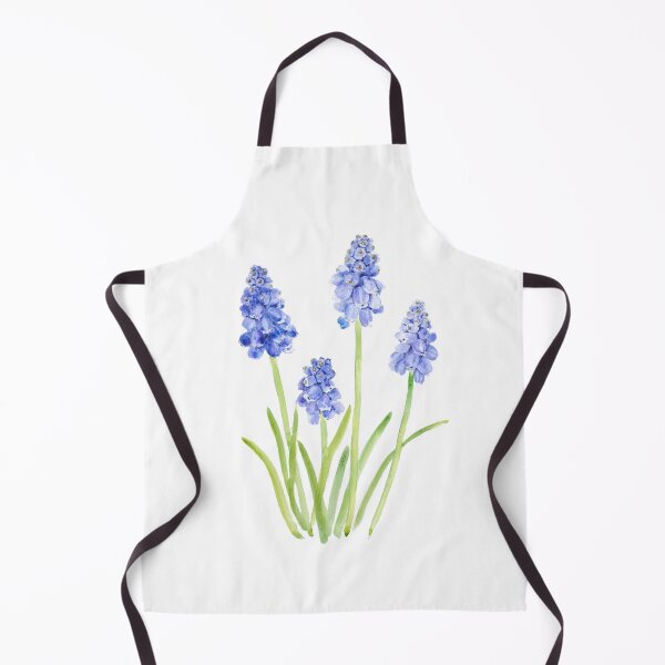 Item preview, blue grape hyacinth watercolor 2023 hand painted  designed and sold by ColorandColor.