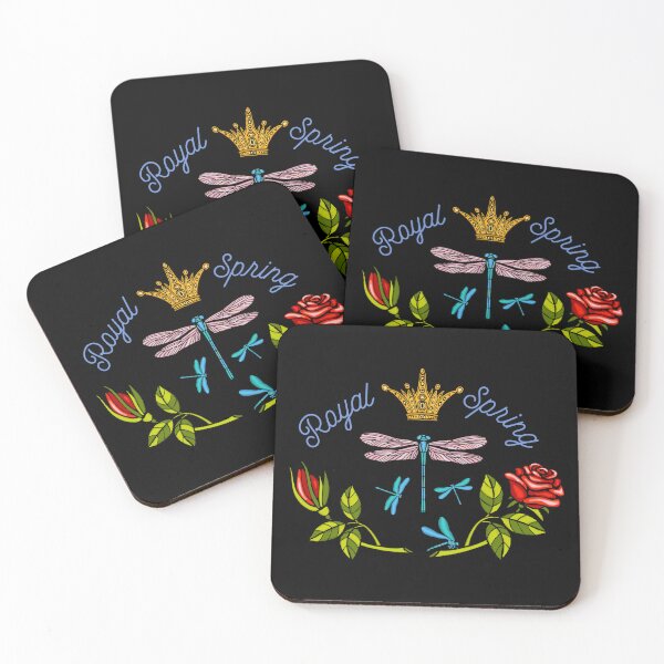 Item preview, Golden embroidery crown dragonfly vintage roses patch insect designed and sold by Bearlala.