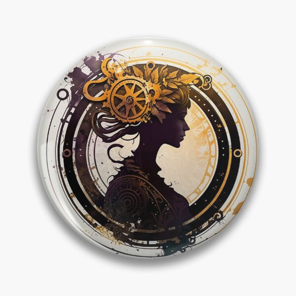 Item preview, Steampunk Astrology (Virgo) #5 - Sticker and T-Shirt Design designed and sold by MindAsylum.