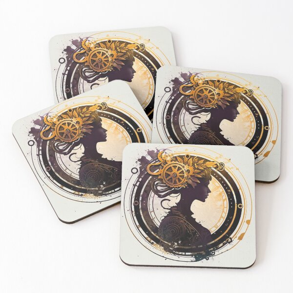Item preview, Steampunk Astrology (Virgo) #5 - Sticker and T-Shirt Design designed and sold by MindAsylum.