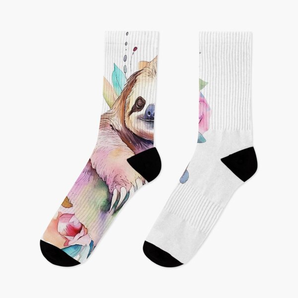 Item preview, "Vibrant Watercolor Sloth" designed and sold by zzz888.