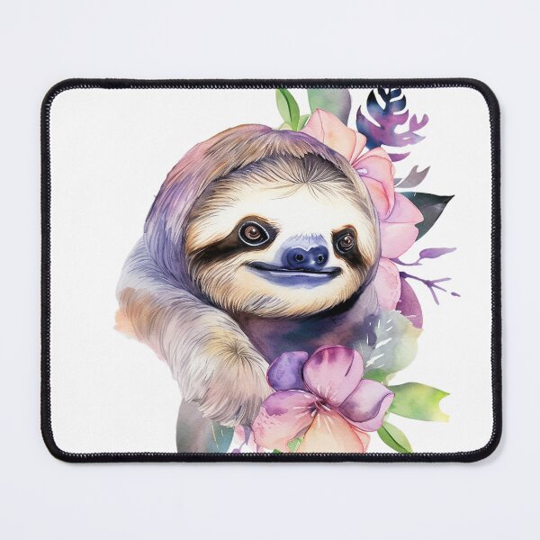 Item preview, "Playful Watercolor Sloth" designed and sold by zzz888.