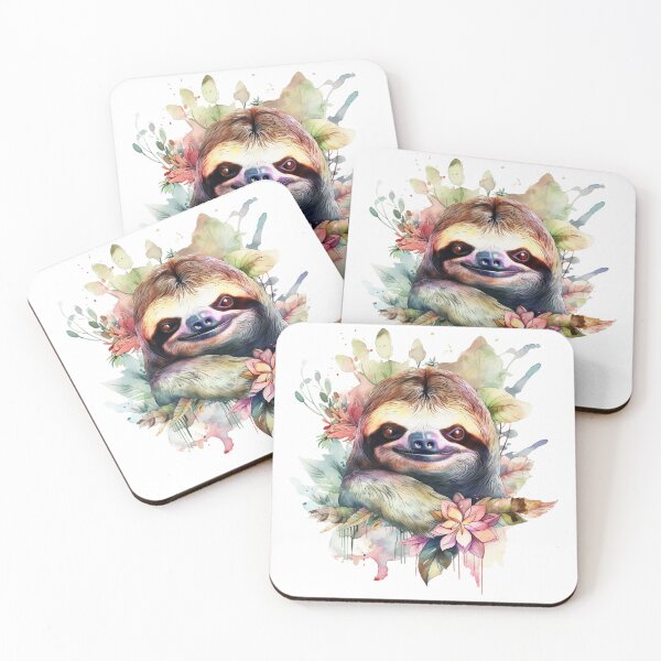 Item preview, "Soothing Sloth Watercolor" designed and sold by zzz888.