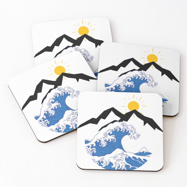 Item preview, Mountain and Wave an sun  designed and sold by ArtShotss.