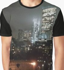 Night Lower Manhattan Graphic T-Shirt