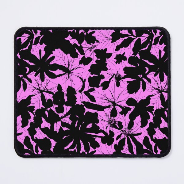 Item preview, Pink And Black Foliage | Repeating Leaf Pattern designed and sold by TMBTM.