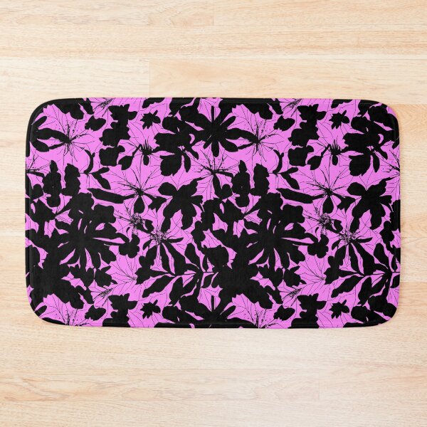 Item preview, Pink And Black Foliage | Repeating Leaf Pattern designed and sold by TMBTM.