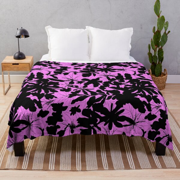 Item preview, Pink And Black Foliage | Repeating Leaf Pattern designed and sold by TMBTM.