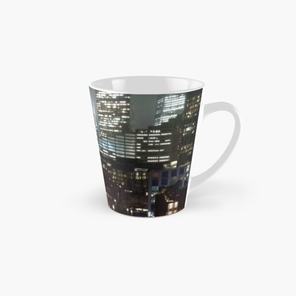 Night Lower Manhattan Tall Mug