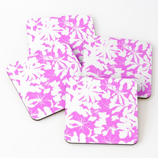 Item preview, Pink And White Foliage | Repeating Leaf Pattern designed and sold by TMBTM.