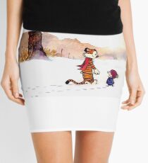 Calvin and Hobbes - Snow Tracks Mini Skirt
