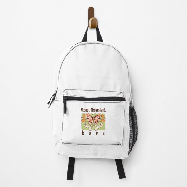 Item preview, "Accept. Understand. Love."  Cute Design With Butterfly Illustration designed and sold by RM-Journey.