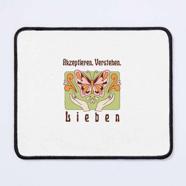 Item preview, "Akzeptieren. Verstehen. Lieben."  Cute Design With Butterfly Illustration designed and sold by RM-Journey.